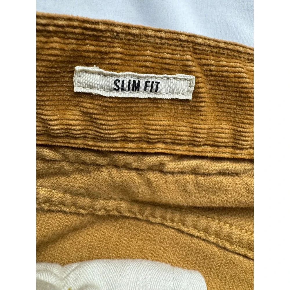 Todd Snyder Mens Slim Fit Corduroy Pants Tobacco Brown 30x32